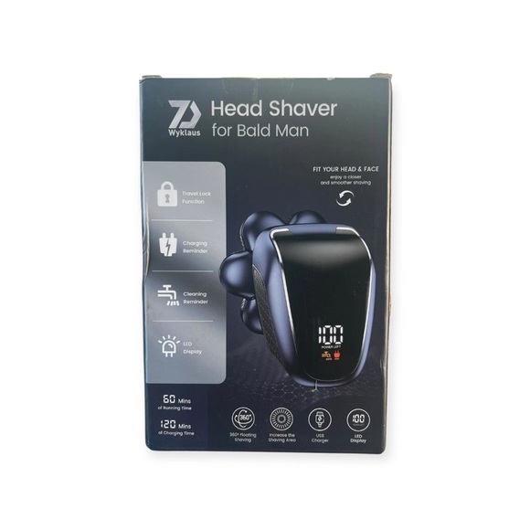 Wyklause 7D Head Shaver for Bald‎ Men (FK-8608) – 5-in-1 Grooming Kit - Picture 1 of 6